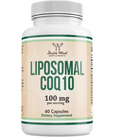Liposomal CoQ10 Supplement for Antioxidant & Energy Support (100mg Per Serving 60 Day Supply) Third Party Tested Vegan Safe Non-GMO by Double Wood