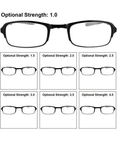 Sonew Foldable Reading Glasses - Lightweight Professional Presbyopic Glasses for Men & Women - Black Nylon Zip Case (2.0) - International Shipping Available - Buy Online on GoSupps.com