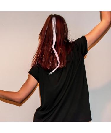 10pc Straight Hair Extensions Ponytail Wigs High Temperature Fiber Clip Hairpiece Women Girls Party Highlights Pink - Buy Online on GoSupps.com