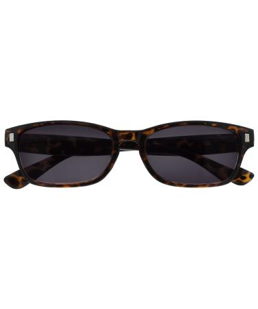 Opulize Unisex Nix Reading Glasses (Pack of 1) +2.50 Diopters Single - Brown Tortoiseshell Sun