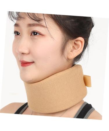 FRCOLOR Neck Guard Brace - Soft Foam Support for Sleeping | Adjustable Neck Stabilizer for Men & Women - Ultra Thin Khaki - Buy Online on GoSupps.com