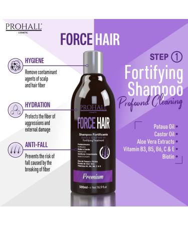 Prohall Hair Growth Shampoo - Nourishing Formula for Thinning & Damaged Hair | Fast Hair Thickening for Women & Men - 16.9 fl. oz - Buy Online on GoSupps.com