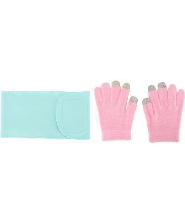 Qukaim Moisturizing Gel Hand Gloves Set Moisturizing Gel Hand Gloves Set with Spa Neck Mask Reusable Hydrating Gel Gloves Touch Screen for Cracked Skin - Buy Online on GoSupps.com