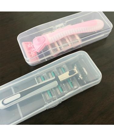 Galepromot White Transparent Razor Box - Durable Storage for Manual & System Razors Protective Cover & Container - Buy Online on GoSupps.com