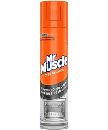 Mr Muscle Oven Cleaner Spray (300 Ml)- Oven BBQ Cleaner Degreaser- for Tough Grease Grime with Scrubbing Pad - Buy Online on GoSupps.com