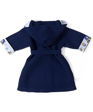Shop Pepi 100% Cotton Baby & Children Bathrobe - Unisex Midnight Blue Bear | Made in Poland - Buy Online on GoSupps.com
