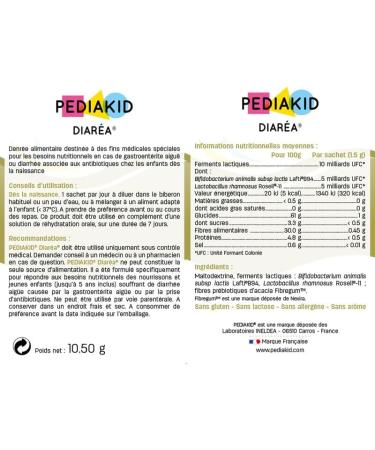 PEDIAKID - Box Intestinal Disorders - Syrup-Nausea Vomiting Motion Sickness Diarea Probiotics-10M - Helps relieve gastric disorders nausea vomiting - From 6 months - Buy Online on GoSupps.com