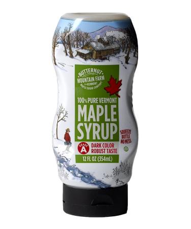 Butternut Mountain Farm Pure Maple Syrup From Vermont, Grade A (Prev. Grade B), Dark Color, Robust Taste, All Natural, Easy Squeeze, 12 Fl Oz 12 Fl Oz (Pack of 1)