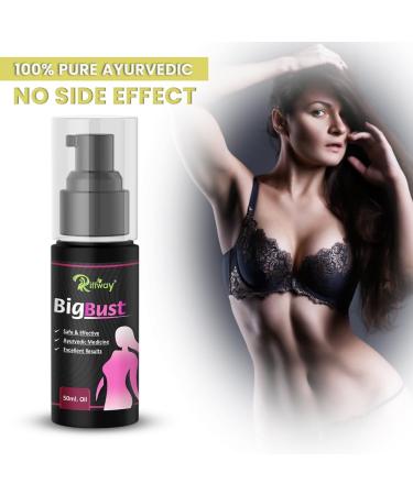 Riffway Big Bust Breast Spray Oil 50ml | Natural Breast Enlargement & Growth Formula - Buy Online on GoSupps.com