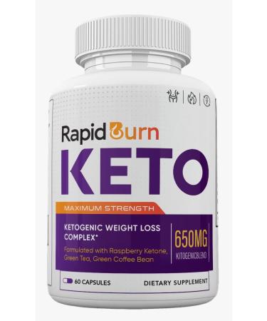 Nutra City Rapid Burn Keto Pills Ketogenic Weight Loss Complex - 60 Capsules - 1 Month Supply