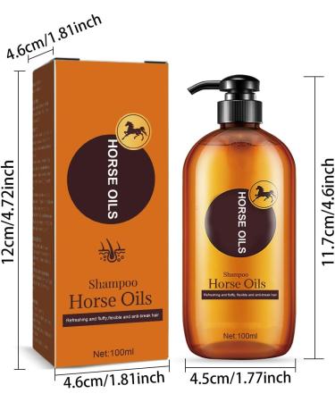  Nurvidis Horse Oil Shampoo Nourishing Horse Oil Shampoo Thickening Shampoo Hair Products Anti-Dandruff Shampoo Makes Hair Stronger and Thicker (2 - Buy Online on GoSupps.com