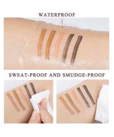 Waterproof Eyebrow Pencil & Pen - 24-Hour Durable Microblading in Dark Brown - Natural Looking Eyebrows - Buy Online on GoSupps.com