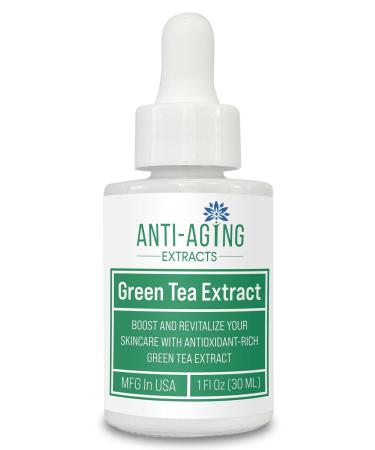 Green Tea Extract for Skin Alcohol-Free Cold-Processed Antioxidant Serum with USDA Organic Leaves Cosmetic Grade for Face and DIY Skincare Formulations - 1 fl oz - Buy Online on GoSupps.com