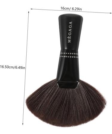 FRCOLOR Large Neck Duster Brush Fan Highlighter Mineral Blush hair cosmetics Neck Duster large eye shadow Miss Hair Cutting Neck Duster Brush 20x4x16cm Coffee - Buy Online on GoSupps.com