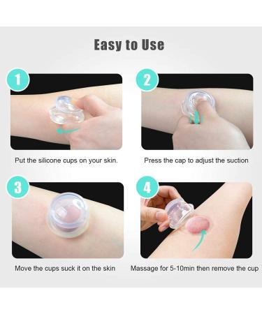 ELERA Silicone Cupping Therapy Set for Joint Pain Relief - 2 Piece Chinese Massage Cups for Body Massage - Buy Online on GoSupps.com