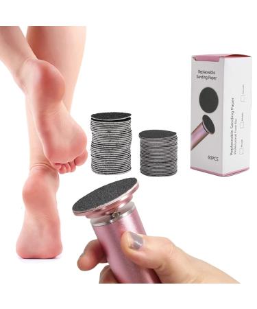 60pcs Foot File Replacement Sandpaper Discs for Electric Callus Removal Tool