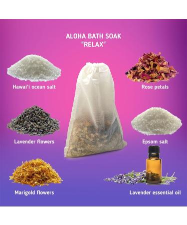 Aloha Bath Soak Relax | Experience Hawai i at Home | Relaxing Blend of Authentic Hawaiian Ingredients - Buy Online on GoSupps.com