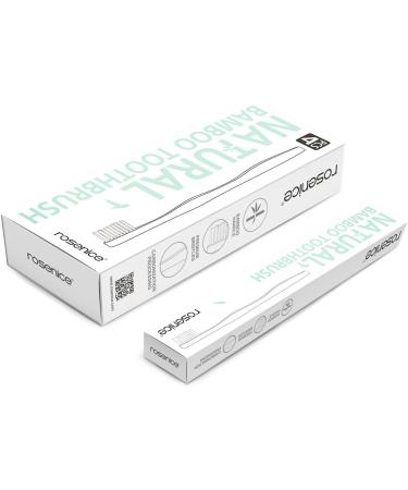 Healifty Natural Bamboo Toothbrushes - Eco-Friendly Wooden Toothbrushes with Soft Black Bristles (4 Pack) | Sustainable Oral Care for Family - Buy Online on GoSupps.com