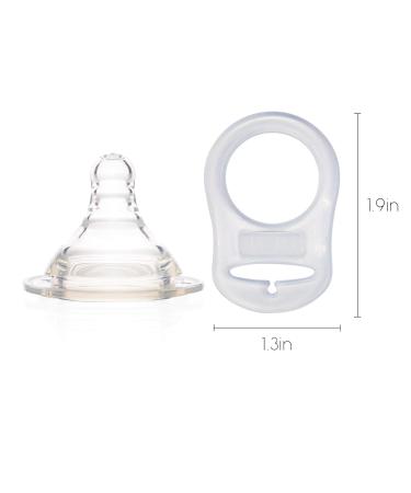 AUEAR 10 Pack Silicone Adapter Rings Holder - Food Grade Transparent Color - Buy Online on GoSupps.com