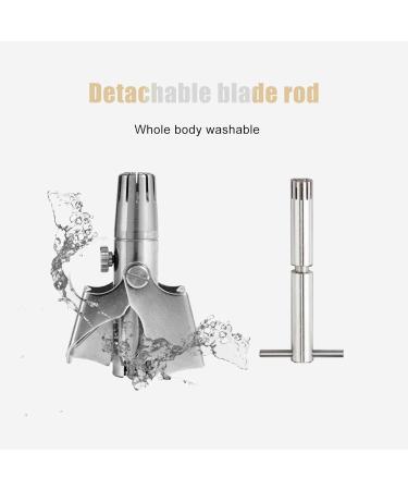 Manual Nose Hair Trimmer - 360 Stainless Steel Nasal Hair Trimmer for Men | Precision Grooming Tool - Buy Online on GoSupps.com