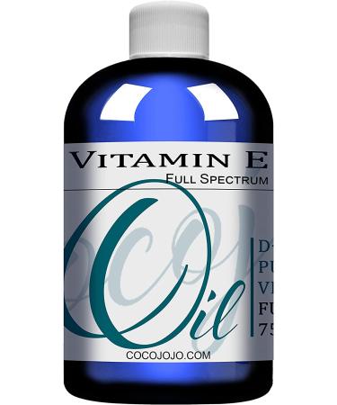 100% Pure Vitamin E Oil 75,000 IU - 8 oz | Skin, Hair, Nails, Body Care | Full Spectrum D-Alpha Tocopherol | Hydrating & Rejuvenating Antioxidant - Buy Online on GoSupps.com