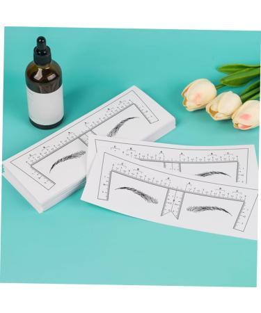 DRESSOOS 100pcs Eyebrow Design Ruler Tools Brow Ruler Eyebrow Measurement Tool Shape Guide Ruler Make up - Buy Online on GoSupps.com
