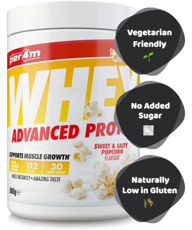 Per4m Whey Protein 900g Sweet and Savory Popcorn - Buy Online on GoSupps.com
