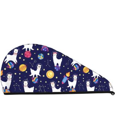 Shop Lama in Space Microfiber Hair Towel - Super Absorbent Coral Velvet Wrap for Long Curly & Thick Hair - Quick Dry & Soft for Women - Buy Online on GoSupps.com