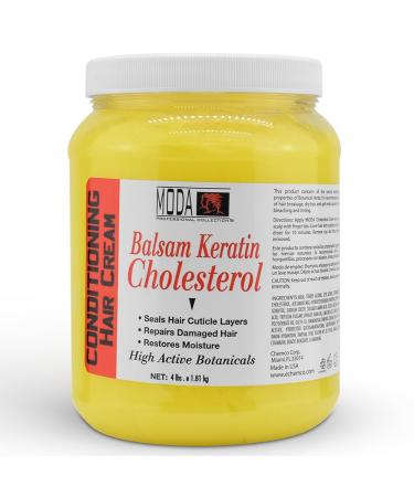 MODA - Cholesterol Deep Conditioning Hair Cream with Keratin Panthenol Collagen Amino Acids Jojoba Oil and Vitamin E 64 Oz