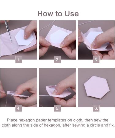 200pcs 1in Hexagonal Paper Piecing Template | Quilting & Patchwork Sewing Crafts - Buy Online on GoSupps.com