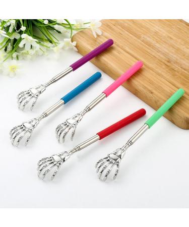 Buy Healvian Portable Telescopic Back Scratcher for Men & Women - Multi-Colored Extendable Hand Bone Design - Buy Online on GoSupps.com