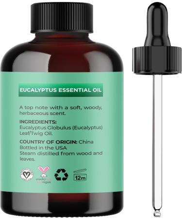 Premium Tea Tree Lavender Eucalyptus Hair & Skin Oils Set - 4 Fl Oz Each - Natural Hair Treatment Care - Buy Online on GoSupps.com