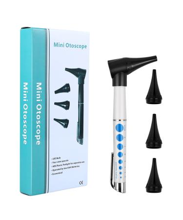 Healifty Otoscope with light - Otoscope with 4 otoscopic covers Diagnostic ear care devices for nurse children adult pets in pocket format without battery