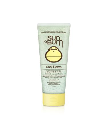 Sun Bum Cool Down Aloe Vera Gel | Vegan and Hypoallergenic After Sun Care with Cocoa Butter to Soothe and Hydrate Sunburn Pain Relief | 177ml / 6 oz