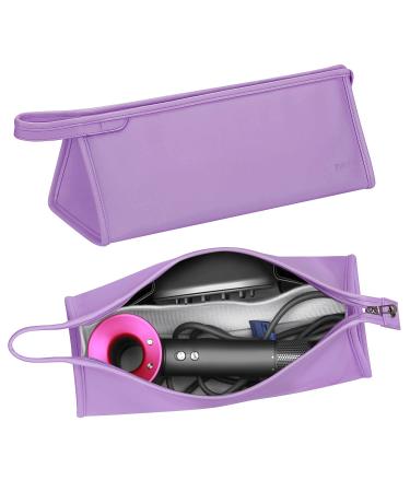 BUBM Travel Case for Dyson Airwrap/ Dyson Curling Iron, Portable Hair Dryer Carrying Bag Waterproof Storage for Dyson Supersonic Styler Accessories Protection Organizer Purple