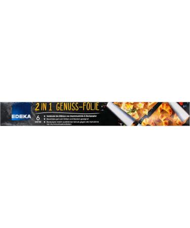 Edeka 2 in 1 Gourmet Foil - Pack of 6 (6 x 6m Rolls) | Premium Cooking & Baking Foil for International Shipping - Buy Online on GoSupps.com