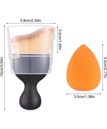 upain 4+1Pcs Makeup Sponges and Contour Brush and with A Mushroom Powder Puffs Foundation Blending Sponge Latex-free Professional Beauty Blending Sponge for Dry or Wet Use - Buy Online on GoSupps.com