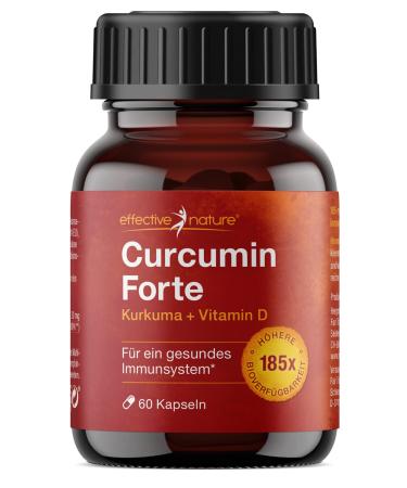 Effective nature - Curcumin forte capsules - 60 capsules - natural extract from the turmeric root - very high bioavailability through micelle technology