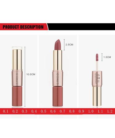 Matte Lipstick & Lip Gloss Set | Long Lasting & Pigmented in C08 Brownish Red - Buy Online on GoSupps.com
