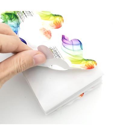 Almond Nail Forms for Gel Builder Acrylic Nails 100 Pieces LEA-SHALL Short Form Guide Stickers Nail Art Extension Tips Self-Adhesive Professional Tools for Women Girls DIY Home Salon 100Pcs Colorful - Buy Online on GoSupps.com