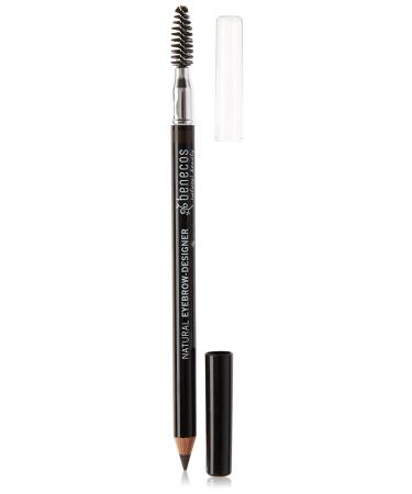Benecos Eyebrow-Designer  All-Natural Eyebrow Pencil and Brush - Soft  Subtle  Natural Look  Vegan (Brown)
