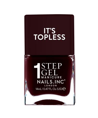 Nails Inc Nails Inc Topless Billie UV Free Nail Polish - 1 Step Manicure Up to 8 Days - Quick Drying - Vegan & 21-Free - For Children & Adults - No Base Coat & Top Coat