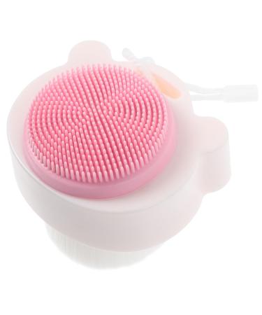 HAPINARY Facial Scrubber Soft Fur Facial Cleansing Brush face Brush Bath Brush Manual face washbasin Silicone face Brush Scrub Cleaner exfoliating Brush The face pores Double Sided