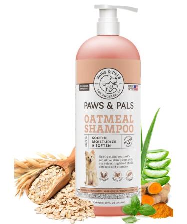 6-in-1 Dog Shampoo and Conditioner for Itchy Skin, Made in USA - 20oz Vet Formula Natural Medicated Best for De-Shedding, Itch Relief, Smelly Odor, Dry Sensitive, Detangling - Dogs & Cats Pet Wash 20 OZ Oatmeal