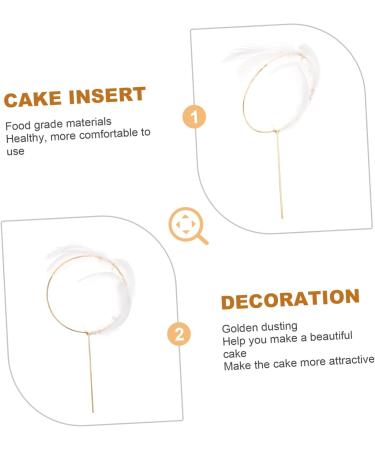 TOYANDONA Cupcake Topper Cake Pick Cake Decoration Party Supplies White Pearl M White - Buy Online on GoSupps.com