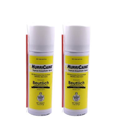 Hurricaine Topical Anesthetic Spray 2 oz Wild Cherry (Pack of 2)