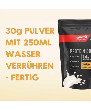 Protein 80 Cookies & Cream Protein Powder 360g - Gluten Free Protein Shake Mix | Best eCommerce Nutrition - Buy Online on GoSupps.com
