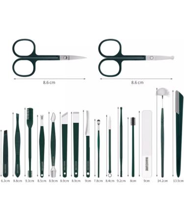 Nail Clippers Set Large Open Flat Mouth Anti-Splash Nail Clippers Set of Nail Clippers Beveled Mouth Single Ladies Household Large Nail Clippers Nail Care kit(Light Green) - Buy Online on GoSupps.com
