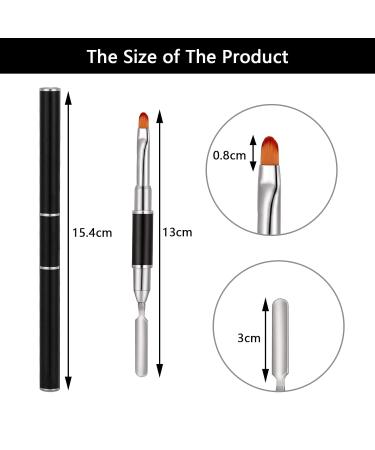 Fingertoys Brush Nail Set 2-in-1 Acrylic UV Gel Dual-Ended Polygel Brush & Picker Tools for Nail Extensions Perfect for Acrylic Nails 2 Pieces - Buy Online on GoSupps.com