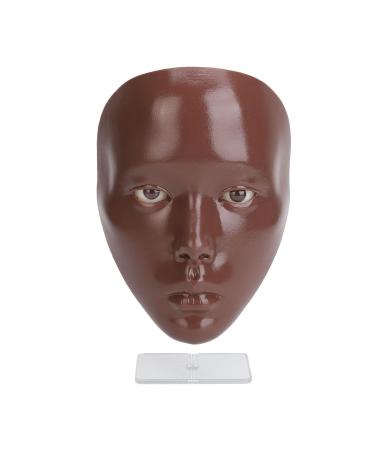 5D Makeup Practice Face Set - Silicone Detachable Eyes for Artists | Improve Skills & Easy to Clean - Black Skin - Buy Online on GoSupps.com
